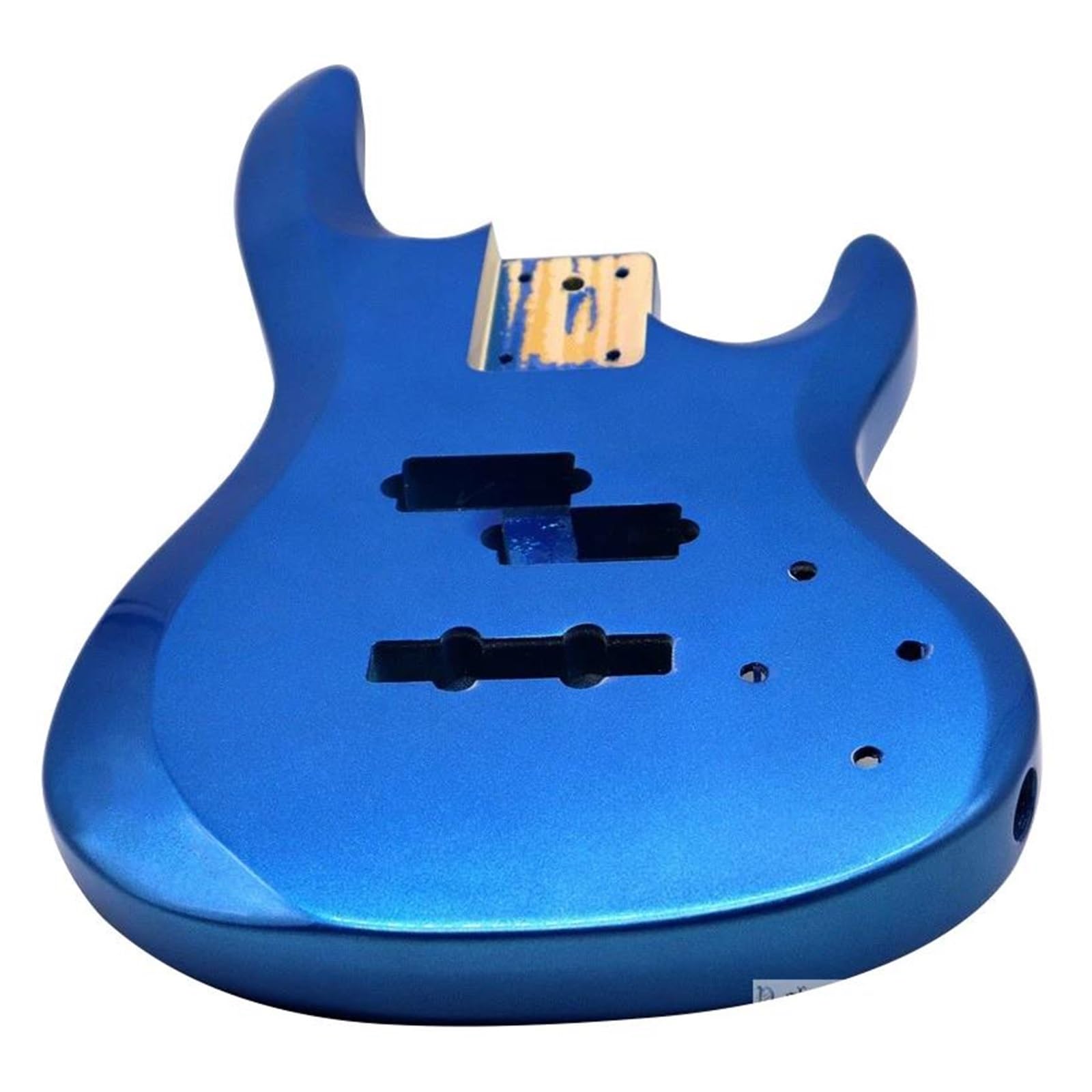 Amazon | メタリックブルーカラーポプラ材エレキベースギターボディ